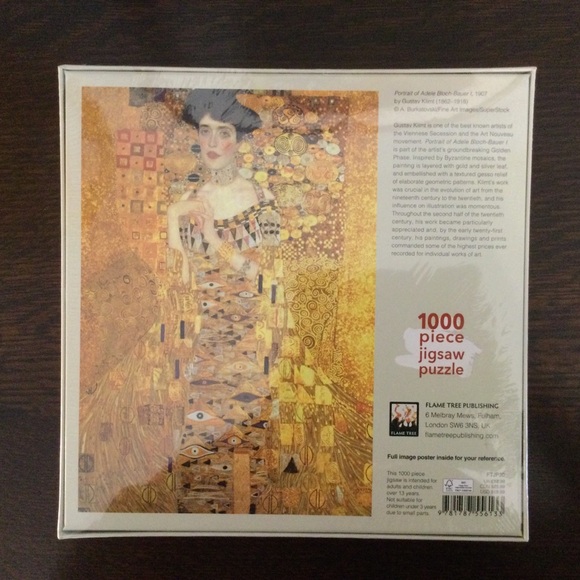 Gustav Klimt Puzzle Portrait of Adele Bloch -Bauer 1 - Picture 3 of 3